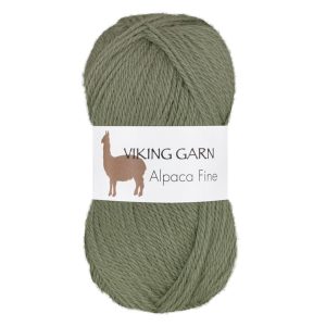 Garn viking alpaca fine mosegrønn 634