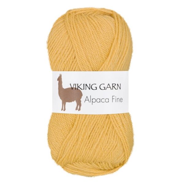 Garn viking alpaca fine maisgul 641