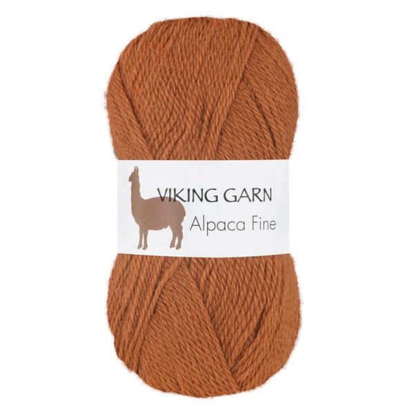Garn viking alpaca fine 653 cognac