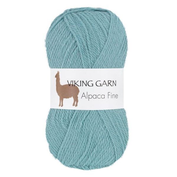 Garn viking alpaca fine 668 lys turkis