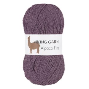 Garn viking alpaca fine 669 mørk lilla