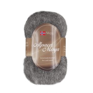 Garn viking alpaca maya 715 grå