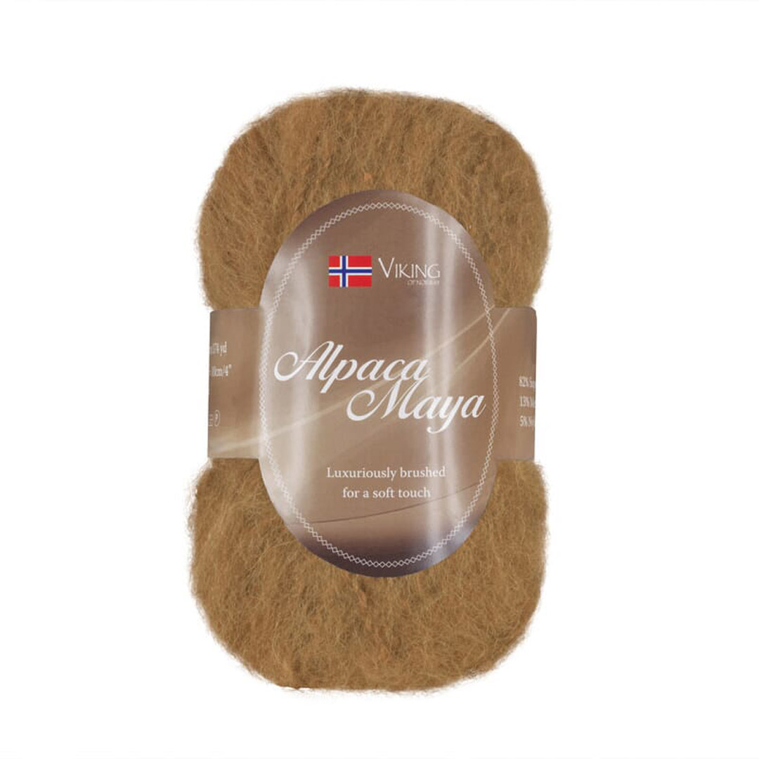 Garn viking alpaca maya 753 cognac