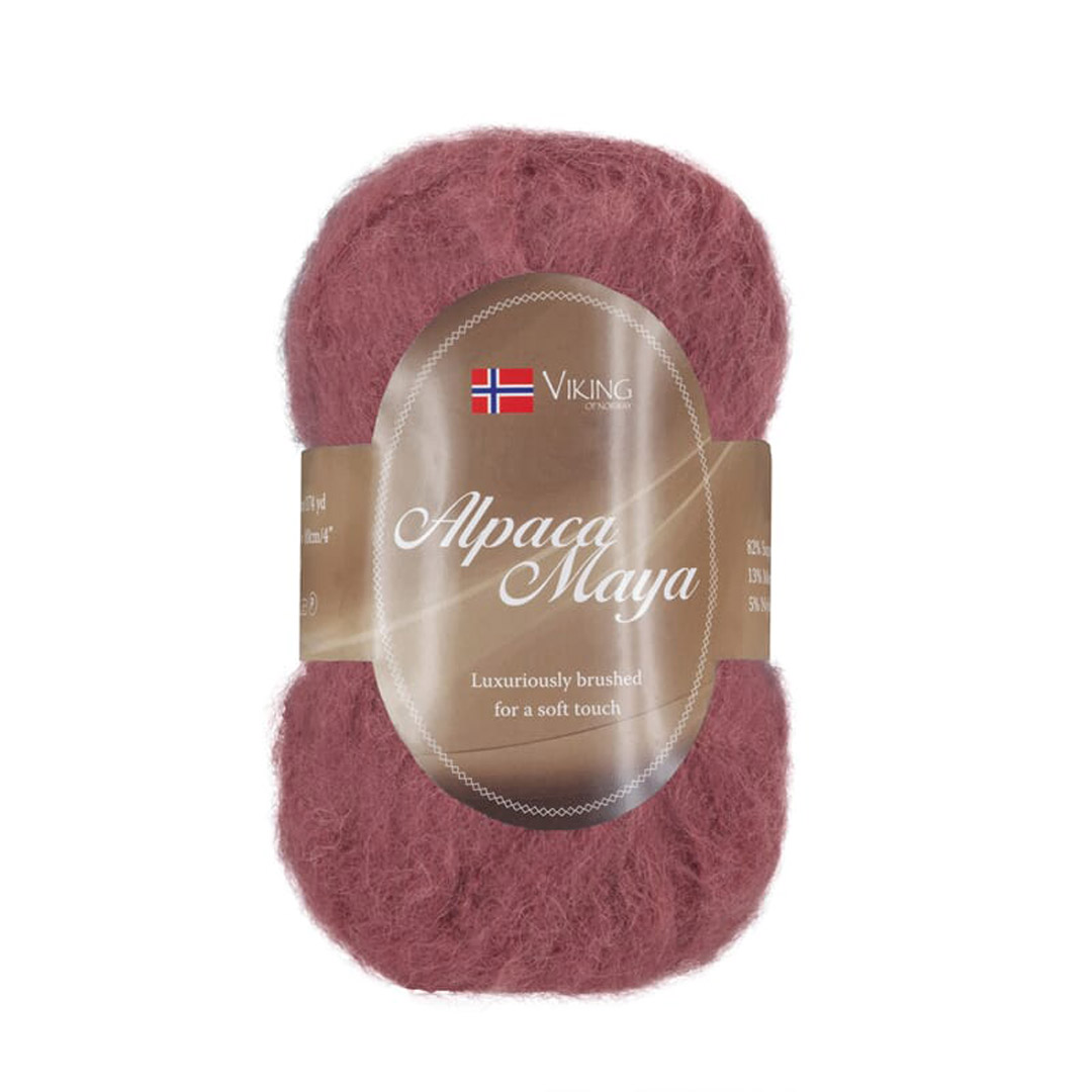 Garn viking alpaca maya 758 rødbrun