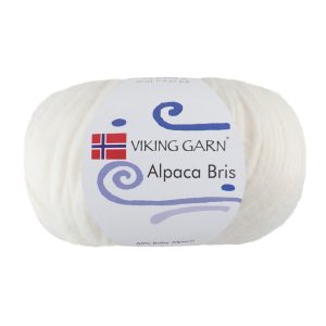 Garn viking alpaca bris 300 hvit