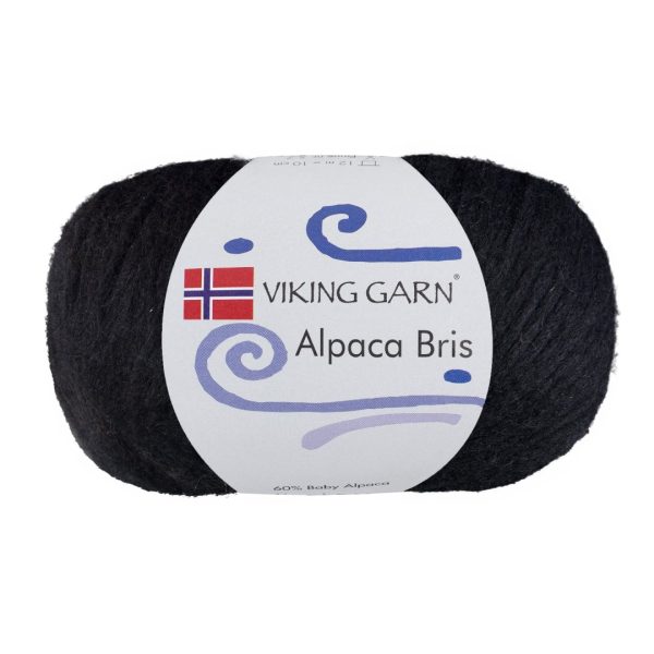 Garn viking alpaca bris 303 sort
