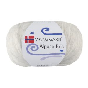 Garn viking alpaca bris 312 perlegrå