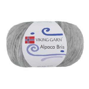 Garn viking alpaca bris 313 grå