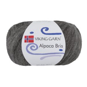 Garn viking alpaca bris 315 mørk grå
