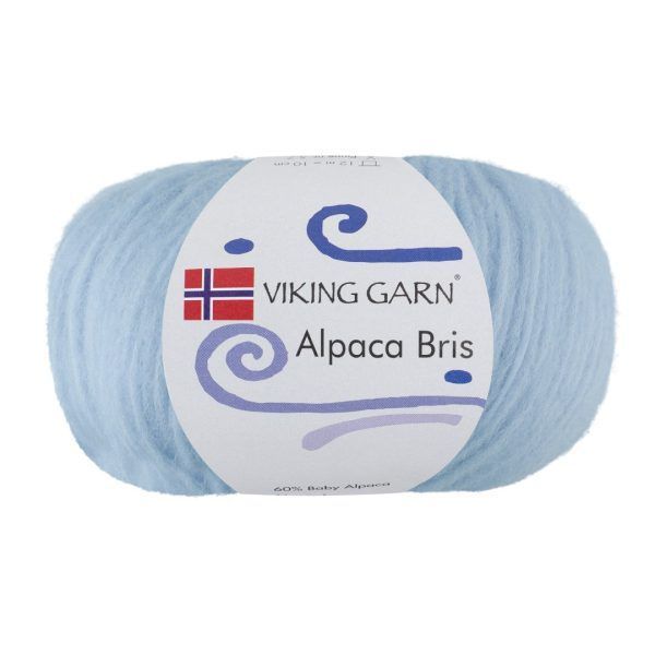 Garn viking alpaca bris 320 lys blå