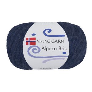 Garn viking alpaca bris 324 mørk blå