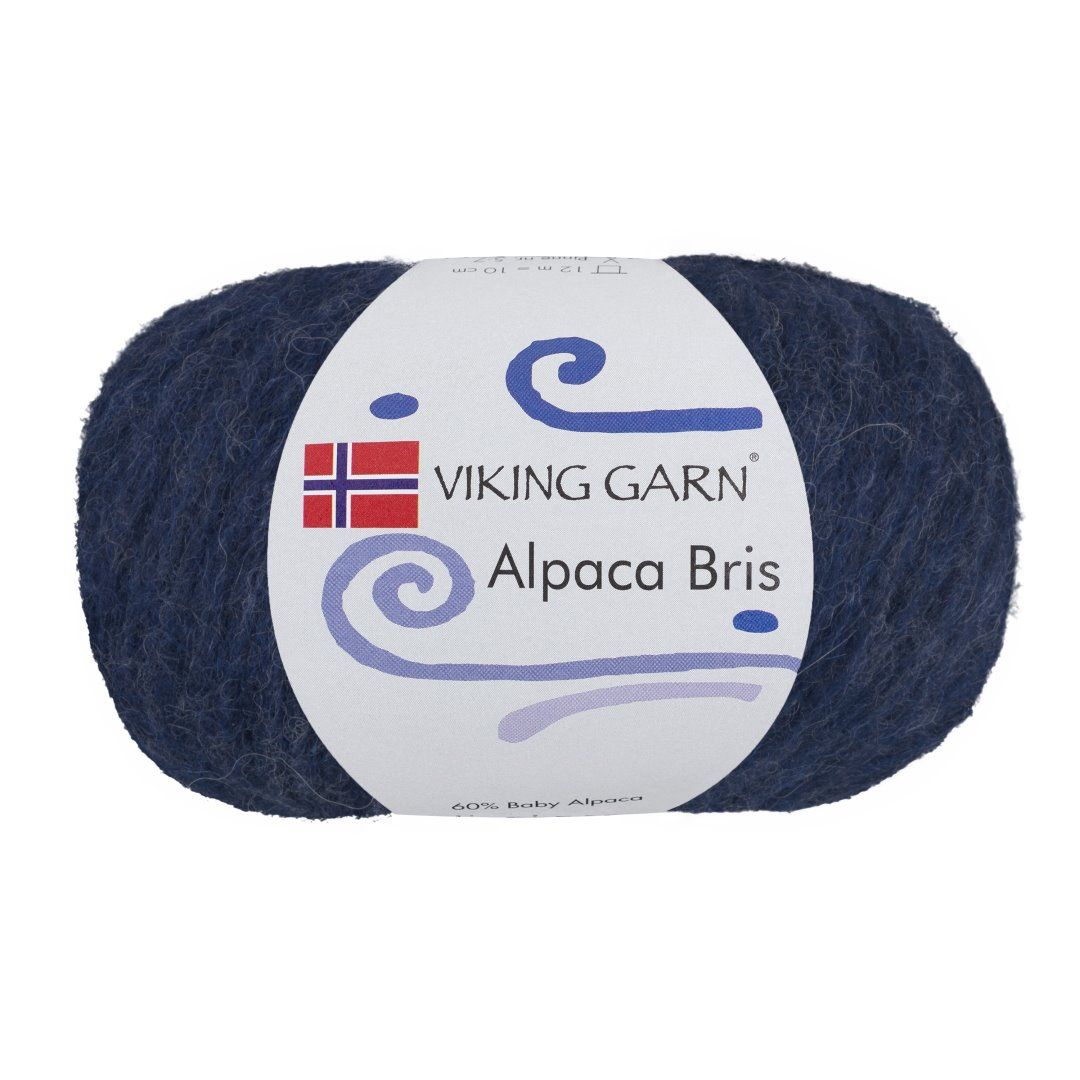 Garn viking alpaca bris 324 mørk blå
