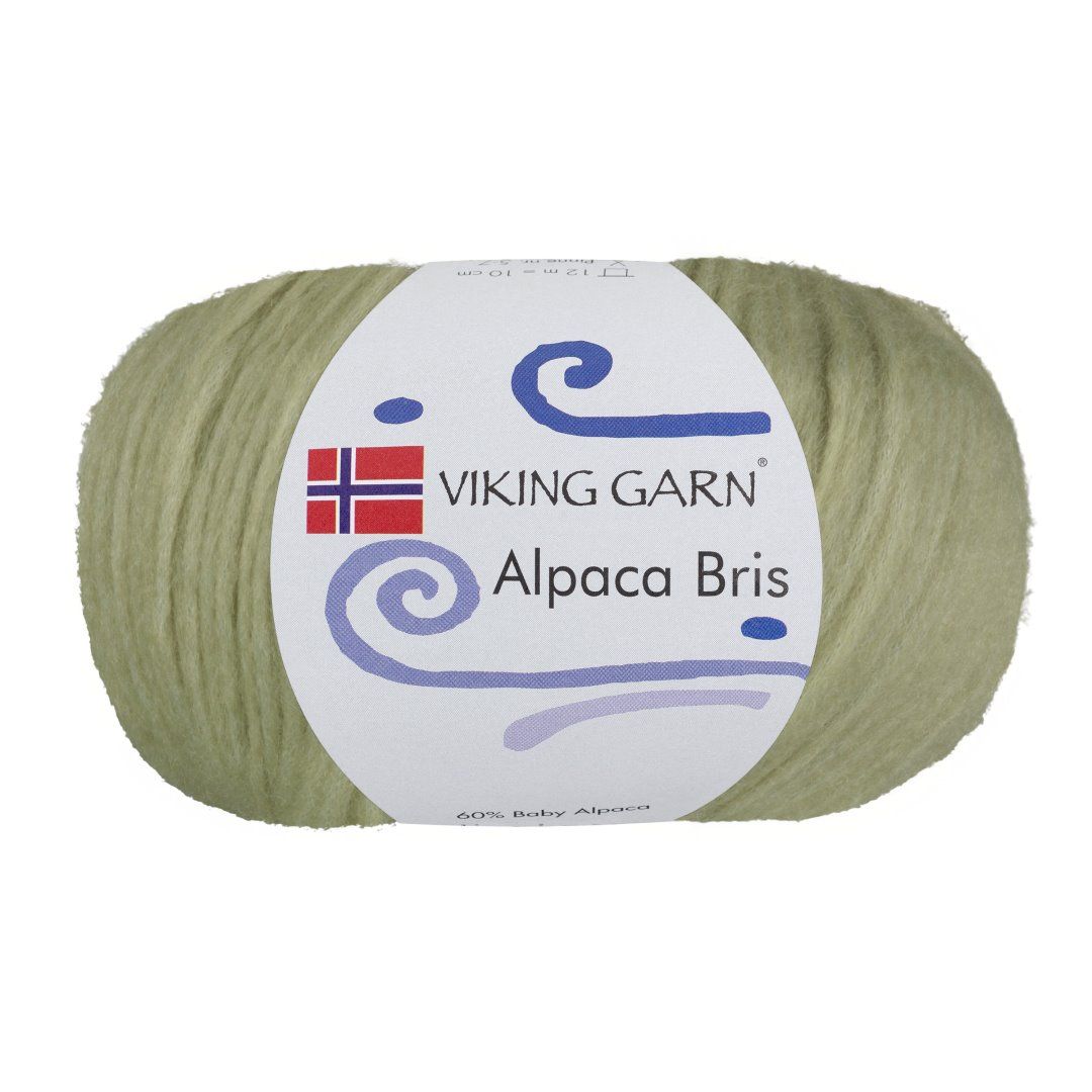 Garn viking alpaca bris 334 mosegrønn