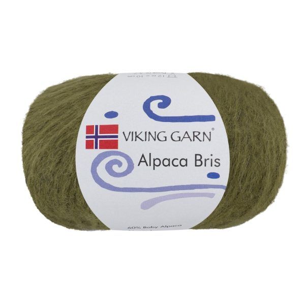 Garn viking alpaca bris 335 grønn