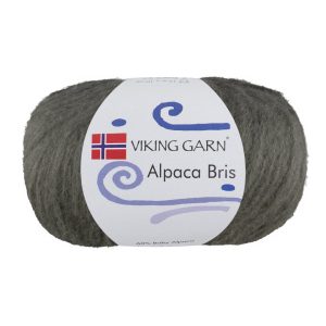 Garn viking alpaca bris 339 støvet olive