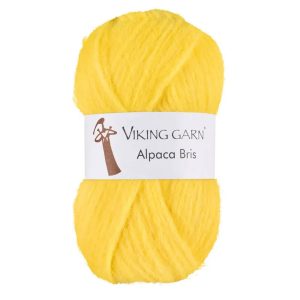 Garn viking alpaca bris 344 sterk gul