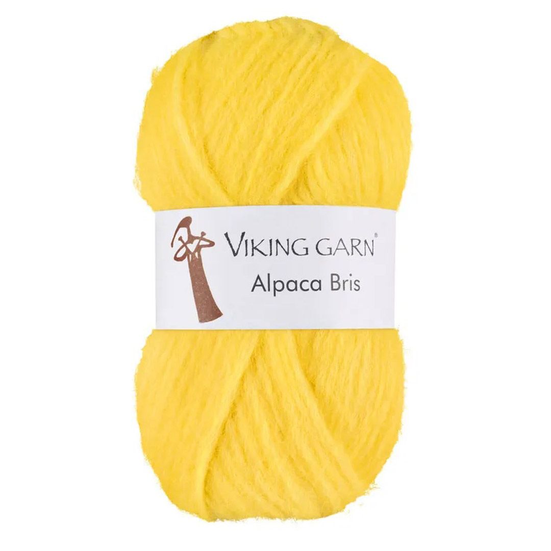 Garn viking alpaca bris 344 sterk gul