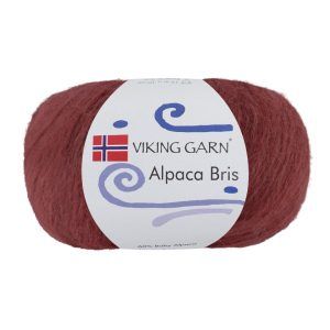 Garn viking alpaca bris 354 burgunder