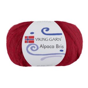 Garn viking alpaca bris 360 rød