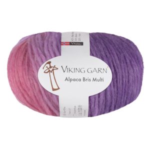 Garn viking alpaca bris multi 370 rosa l
