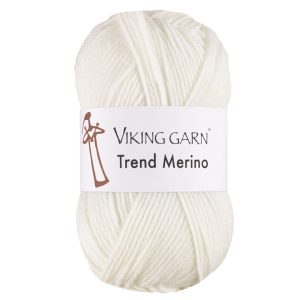 Garn viking trend merino 400 hvit