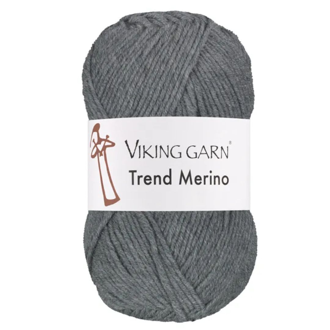 Garn viking trend merino 415 grå