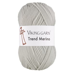 Garn viking trend merino 421 lysgrå blå