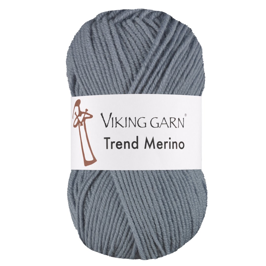 Garn viking trend merino 423 gråblå