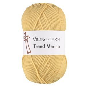 Garn viking trend merino 444 lys gul