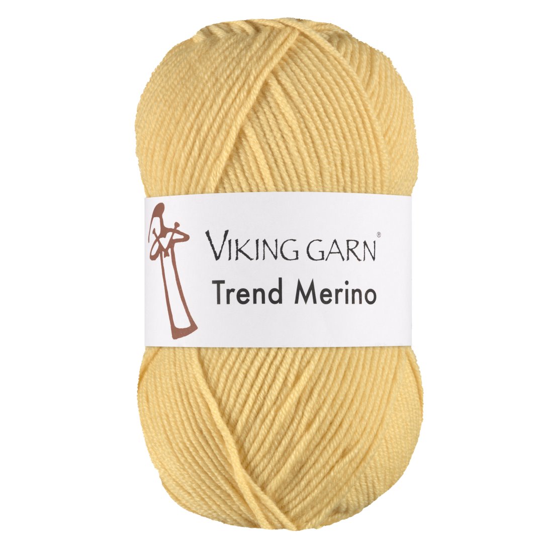 Garn viking trend merino 444 lys gul