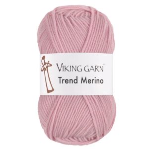 Garn viking trend merino 463 pudderrosa