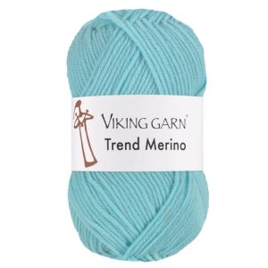 Garn viking trend merino 480 lys turkis