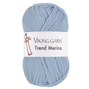Garn viking trend merino 482 lys blå