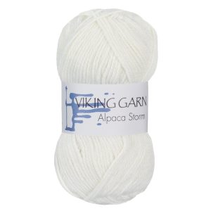 Garn viking alpaca storm 500 hvit