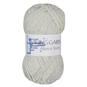 Garn viking alpaca storm 512 perlegrå
