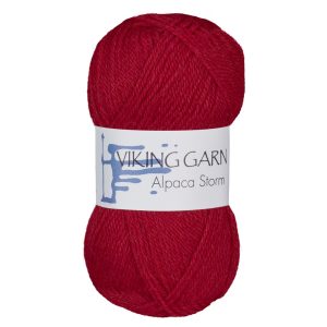 Garn viking alpaca storm 560 julerød