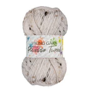 Garn viking alpaca picasso hvit 900