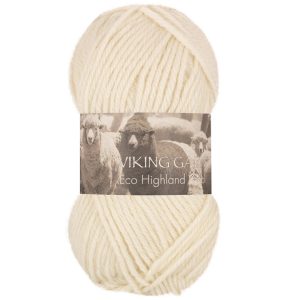 Garn viking highland eco wool natur 202