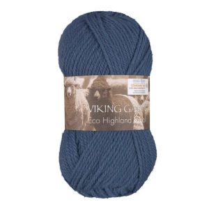 Garn viking highland eco wool 222 lys je