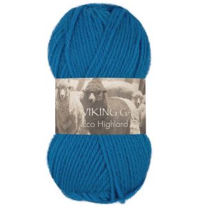 Garn viking highland eco wool kongeblå 2