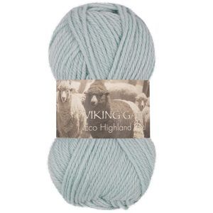 Garn viking highland eco wool lys petrol