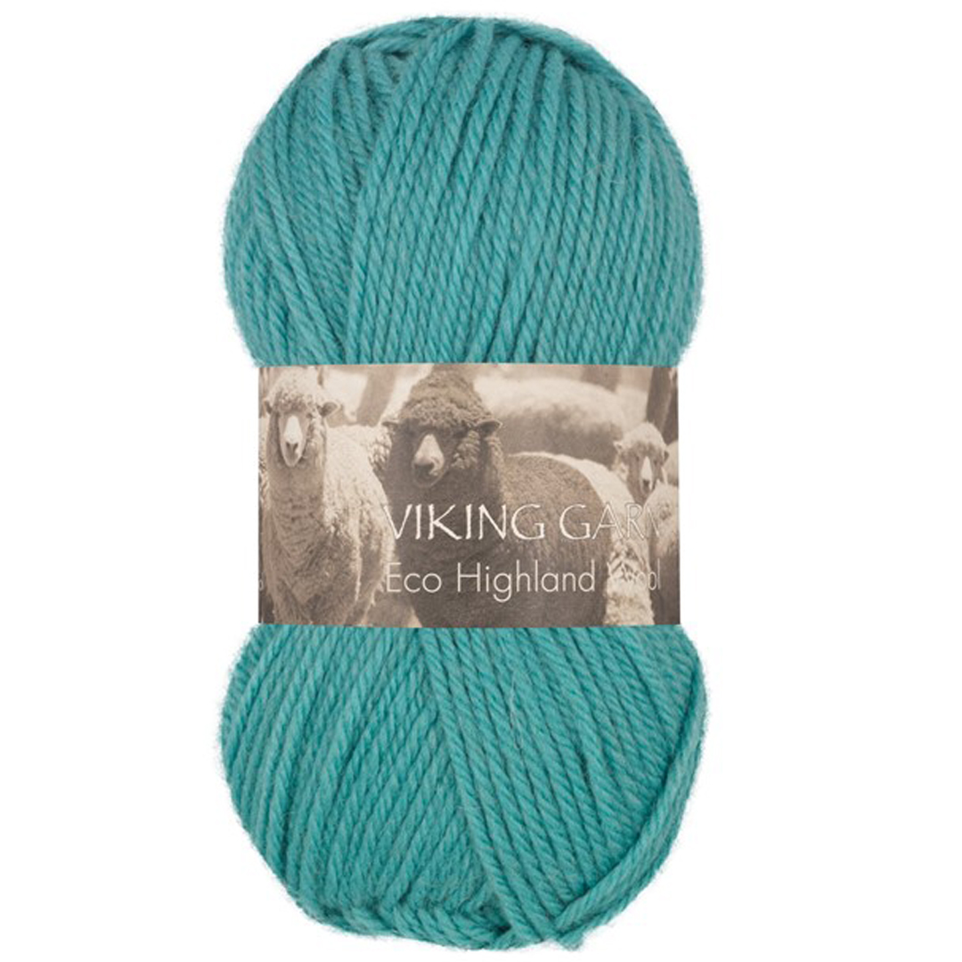 Garn viking highland eco wool petrol 229