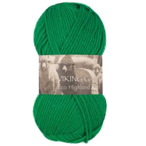 Garn viking highland eco wool grønn 230