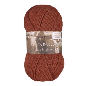 Garn viking highland eco wool 252 rust