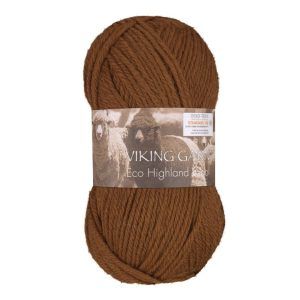 Garn viking highland eco wool 254 kobber
