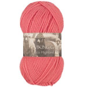 Garn viking highland eco wool korall 264