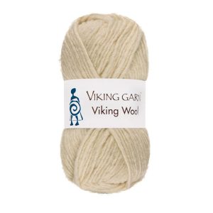 Garn viking wool 502 naturhvit