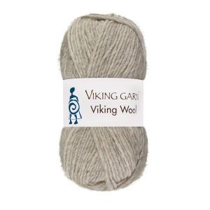 Garn viking wool 512 perlegrå