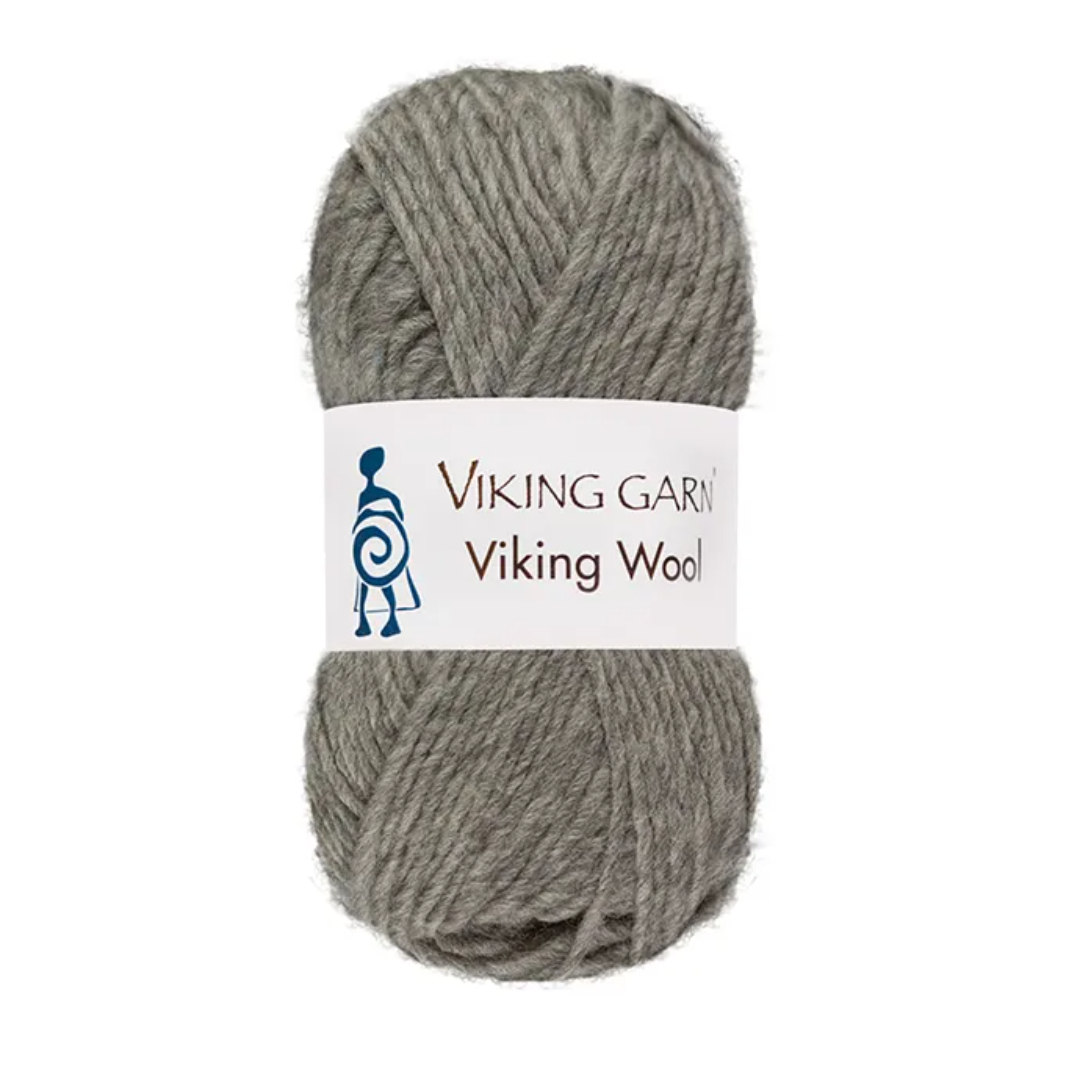 Garn viking wool 513 lys grå
