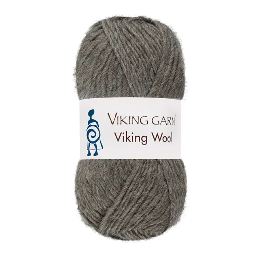 Garn viking wool 515 grå